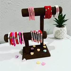 Custom Polymer Clay Valentines Bracelets